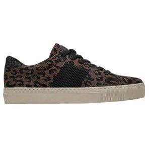 GREATS 10 Leopard Animal Print The Royale Knit Lace Up Vegan Sneaker Shoes NEW